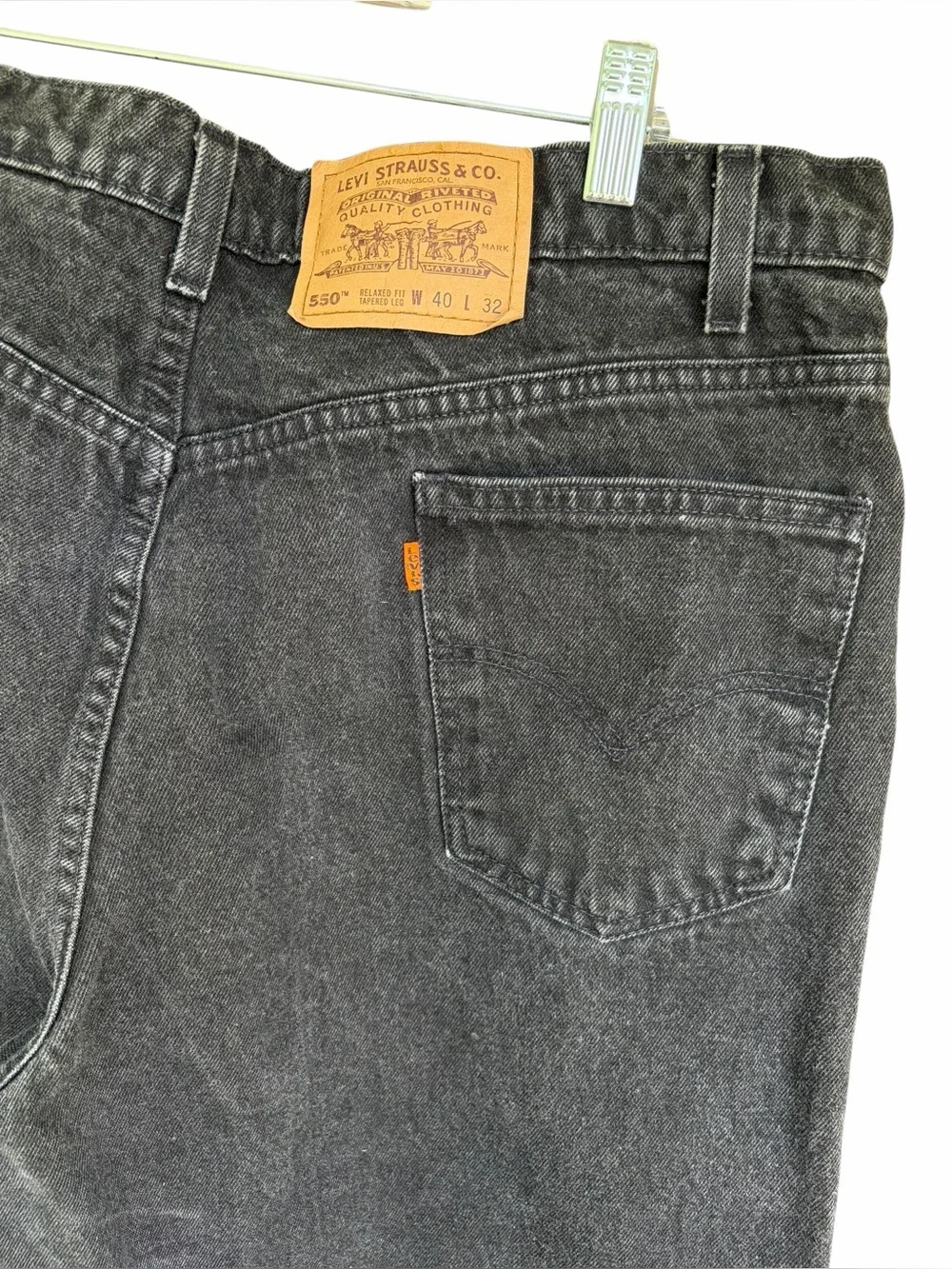 Vintage 90’s Orange Tab Black 550 Levi’s
